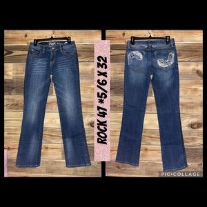 ROCK 47 Ladies Bootcut Jeans